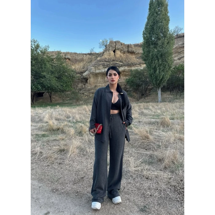 Antrasit Urban Bürümcük İkili Takım