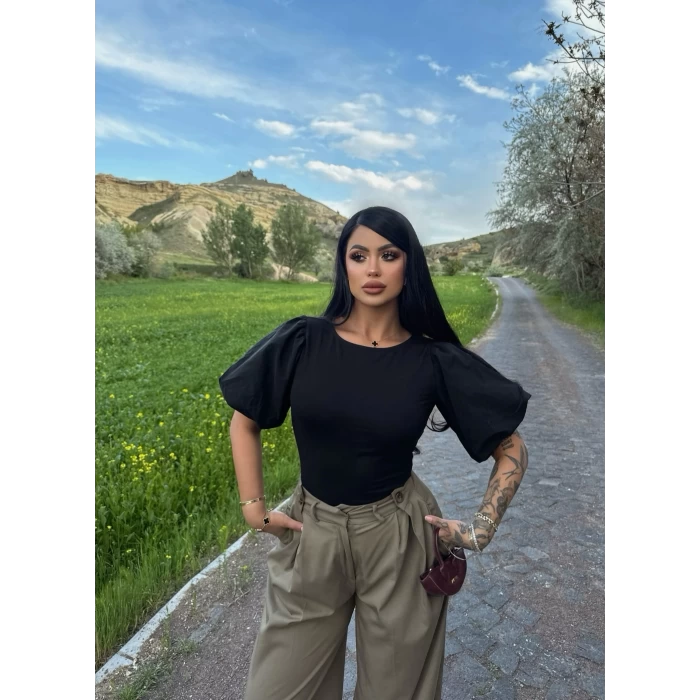 Balon Kollu Bodysuit