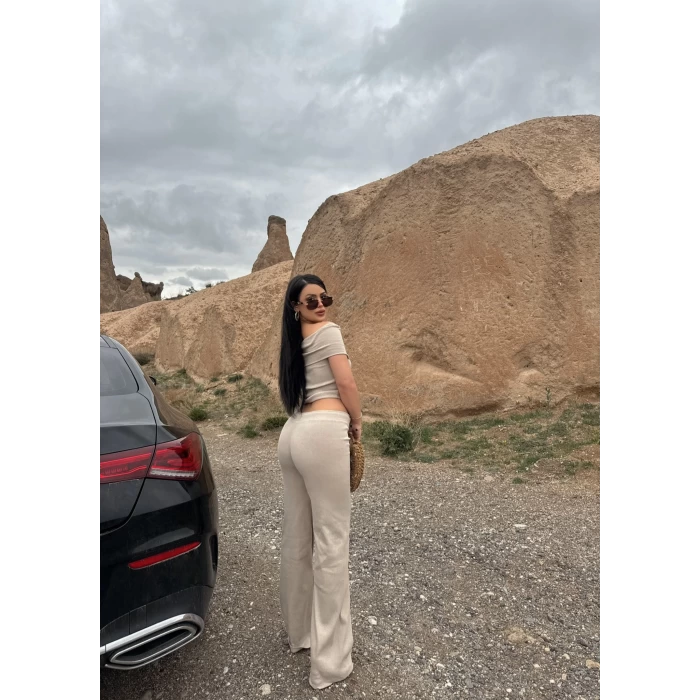 Bej Katlamalı Madonna Kaşkorse İkili Takım