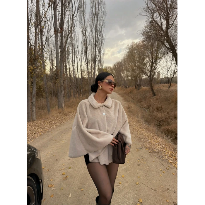 Bej Kemerli Peluş Panço