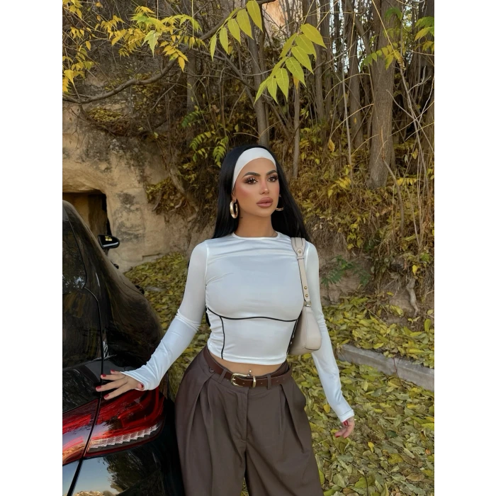 Beyaz Biyeli Basic Crop