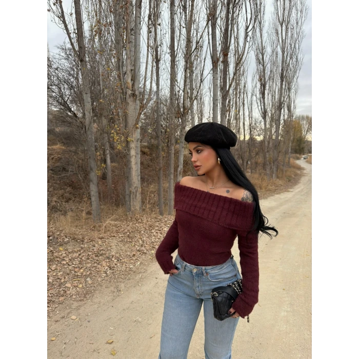 Bordo Madonna Triko Crop