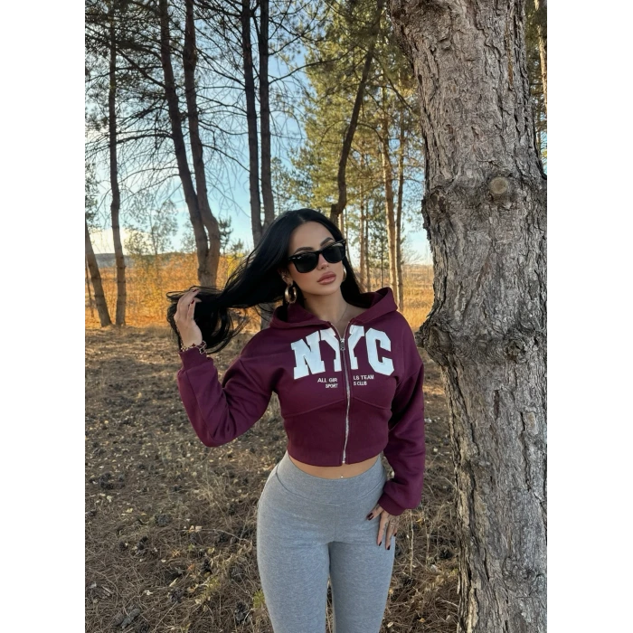 Bordo Nyc Korseli Sweat