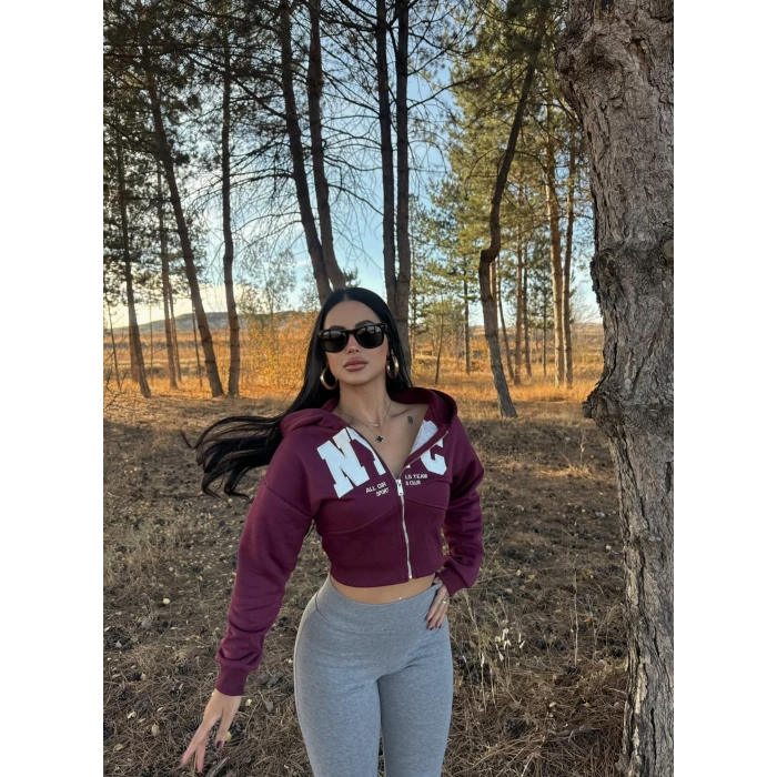 Bordo Nyc Korseli Sweat