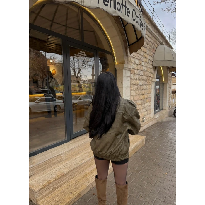 Büyük Cep Deri Ceket