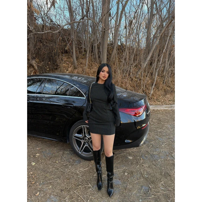 Siyah Simli Ottoman Elbise