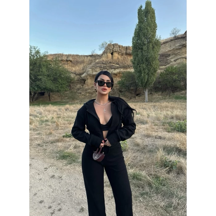 Fermuarlı Eşofman İkili Takım