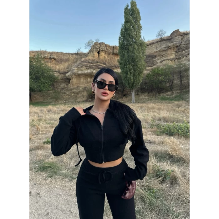 Fermuarlı Eşofman İkili Takım