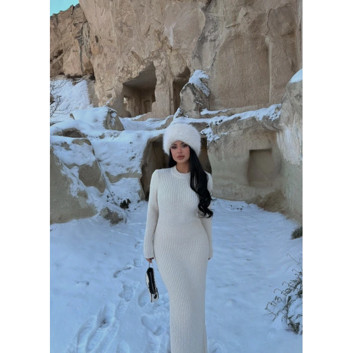 Fitilli Triko Elbise