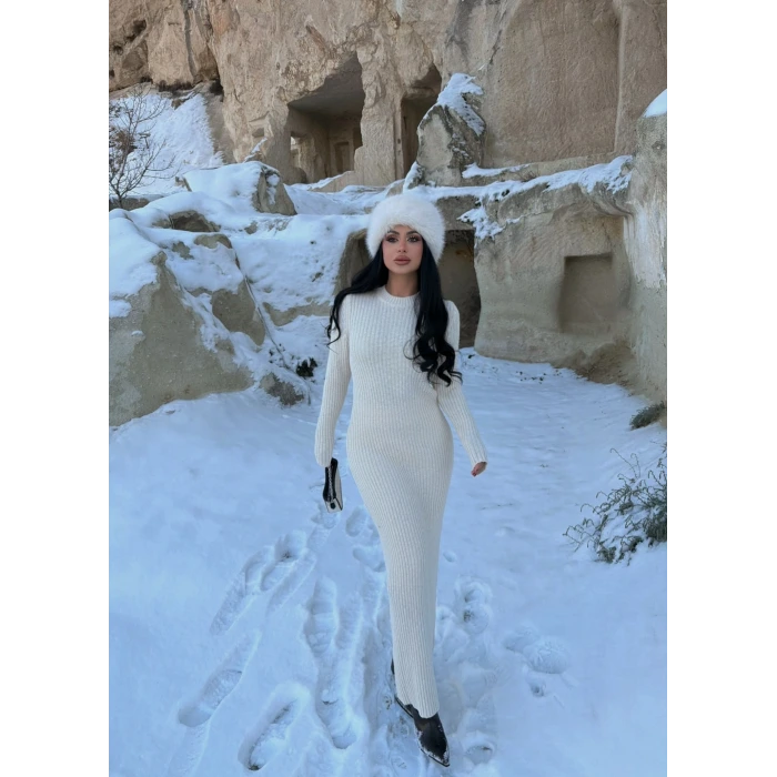 Fitilli Triko Elbise