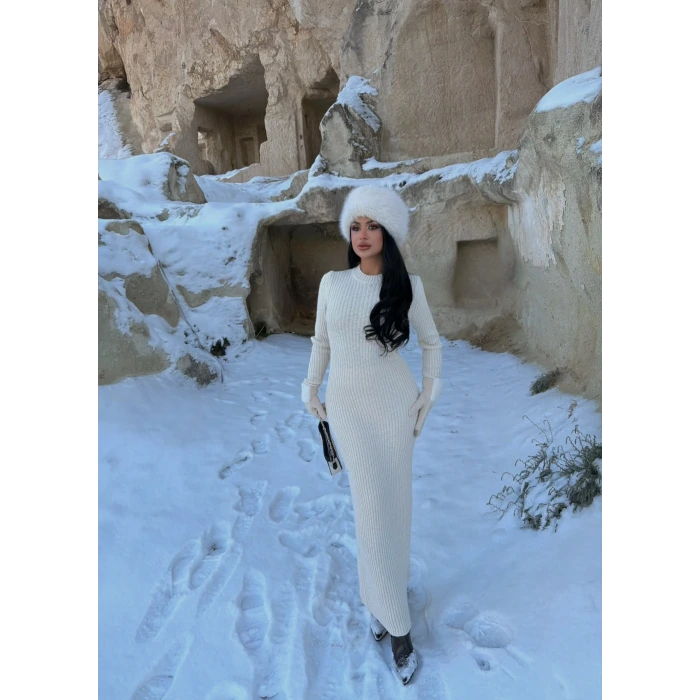 Fitilli Triko Elbise