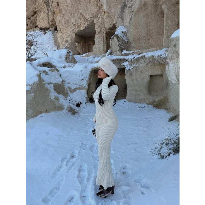 Fitilli Triko Elbise