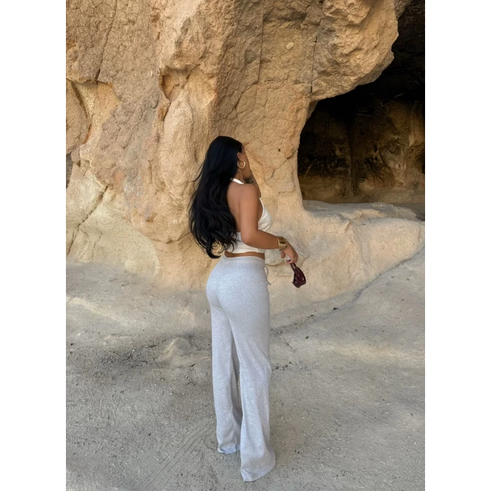 Gri Basic Kaşkorse Pantolon