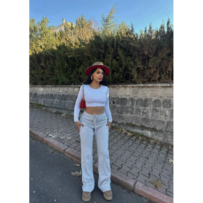 Gri Basic Kaşkorse Pantolon