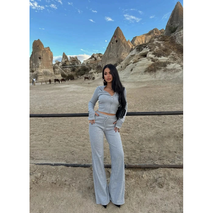 Gri Fermuarlı Kaşkorse Takım