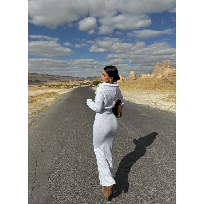 Gri Street Elbise Sweat İkili Takım