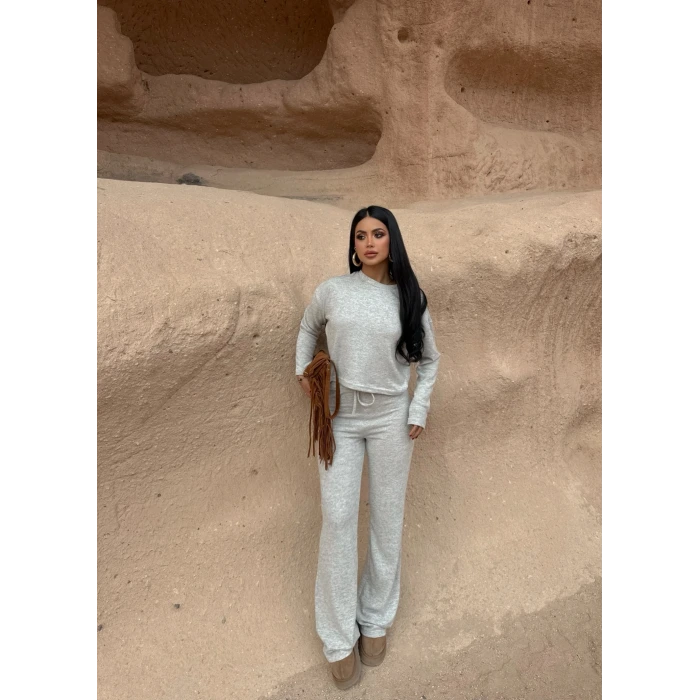 Gri Yumoş Basic İkili Takım