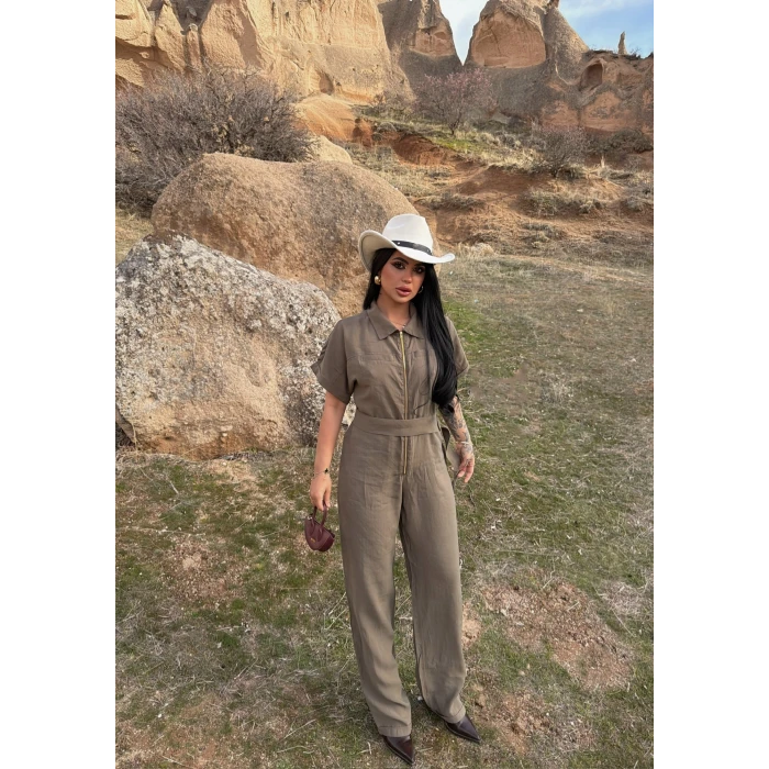 Haki Safari Kemerli Tulum