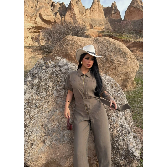 Haki Safari Kemerli Tulum