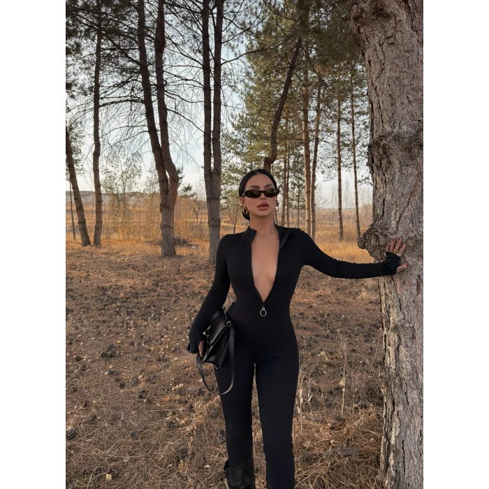 Halka Fermuarlı Kaşkorse Tulum