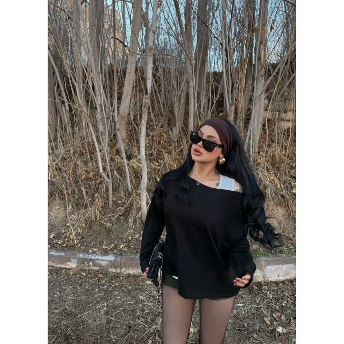 İçi Atletli Modal Sweat