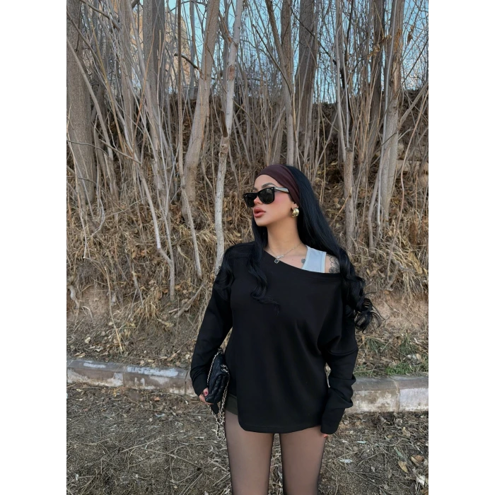 İçi Atletli Modal Sweat