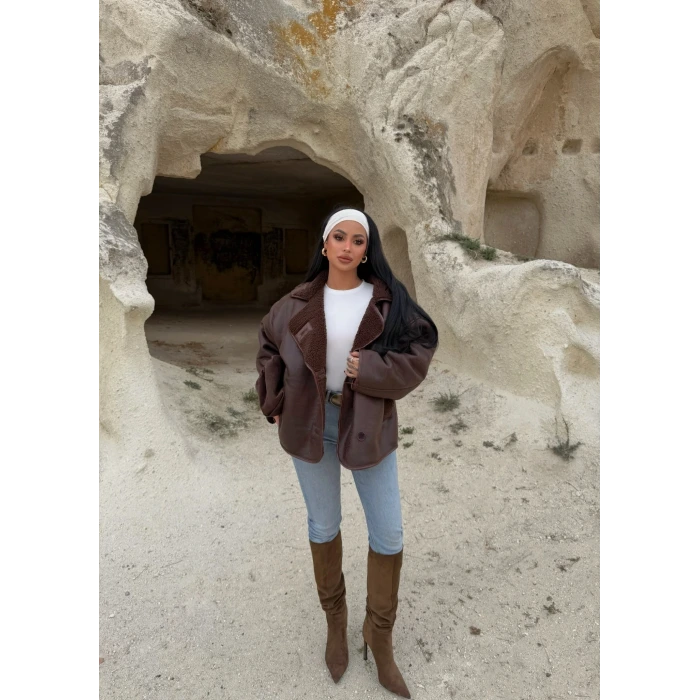 Kahve Biyeli Lamine Mont