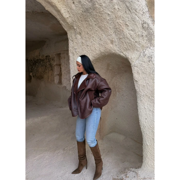 Kahve Biyeli Lamine Mont