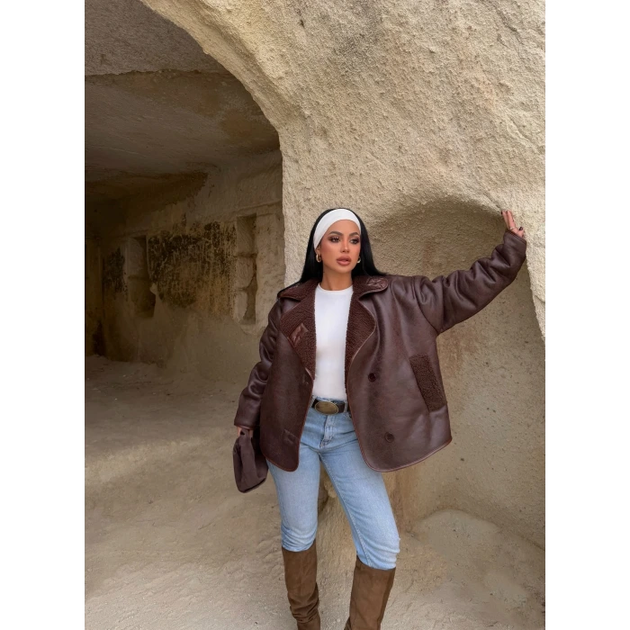 Kahve Biyeli Lamine Mont