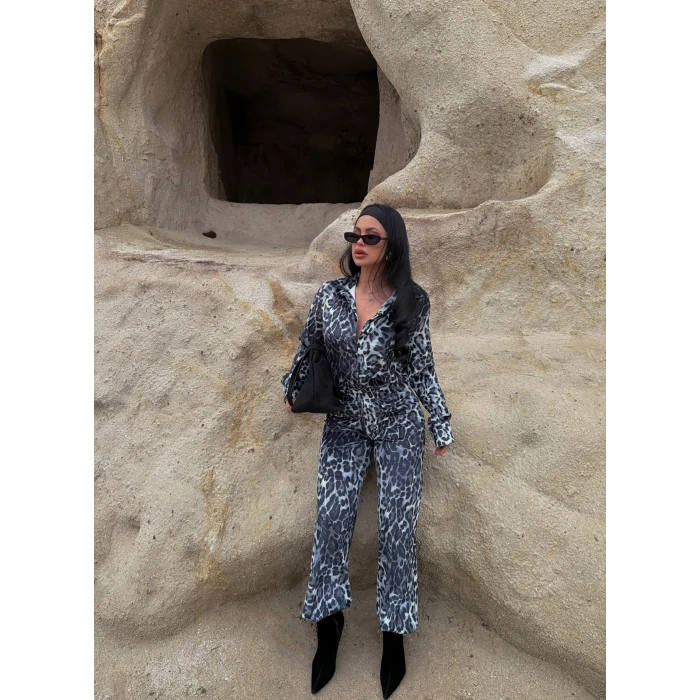 Kamuflaj Desen Gömlekli İkili Takım