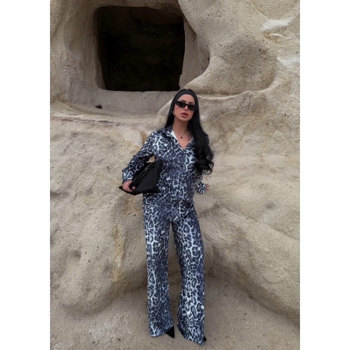 Kamuflaj Desen Gömlekli İkili Takım