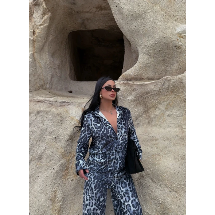 Kamuflaj Desen Gömlekli İkili Takım