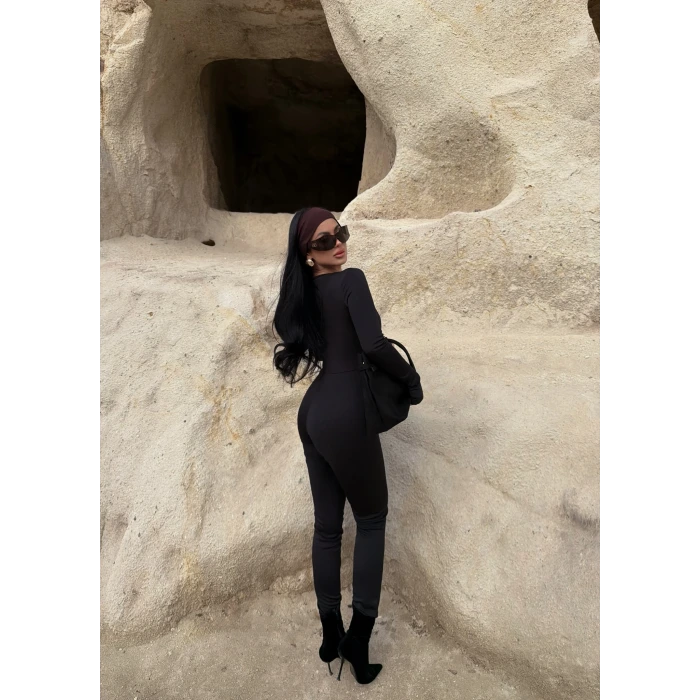 Kare Yaka Şardonlu Tulum