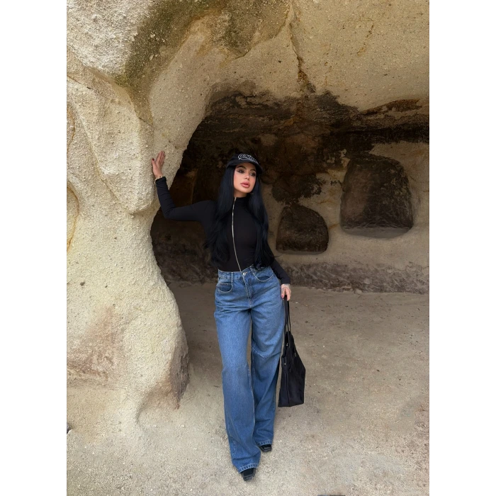 Kemer Tokalı Baggy Pantolon