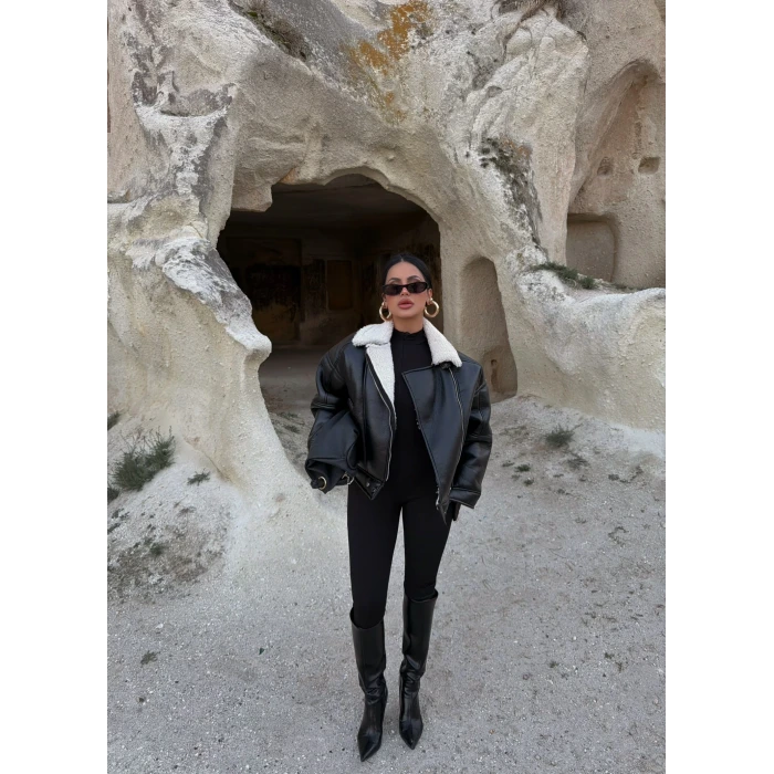 Kürklü Amiral Deri Mont