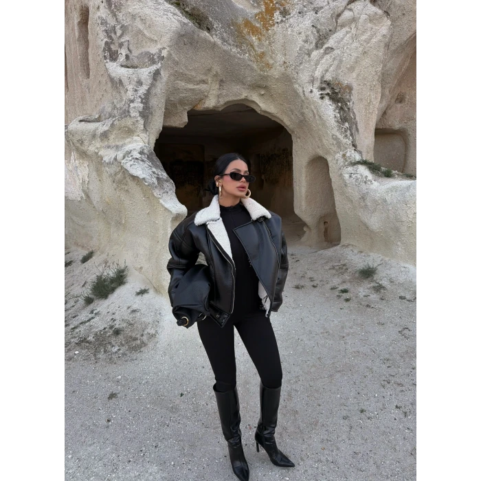 Kürklü Amiral Deri Mont