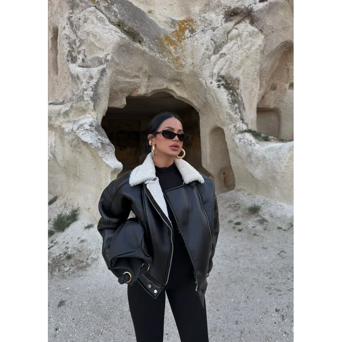 Kürklü Amiral Deri Mont