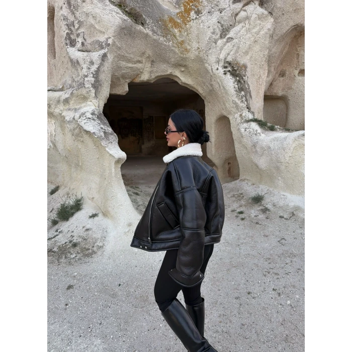 Kürklü Amiral Deri Mont