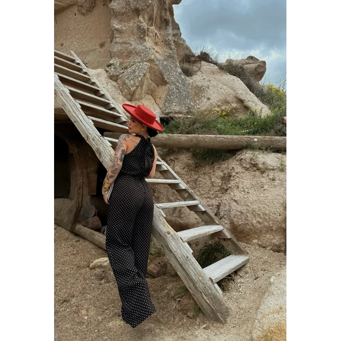 Kuşaklı Puantiyeli Tulum