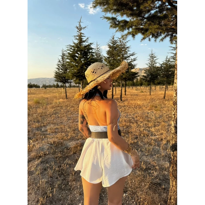 Mavi Boyundan Geçmeli Mikron Crop