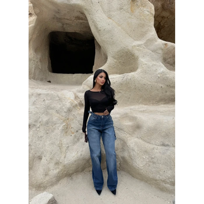 Mavi Wide Leg Denim Pantolon