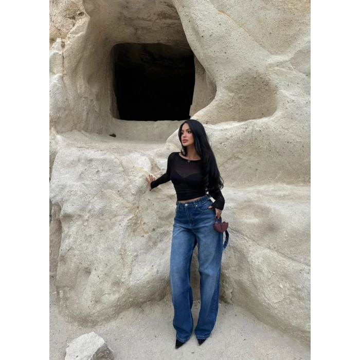 Mavi Wide Leg Denim Pantolon