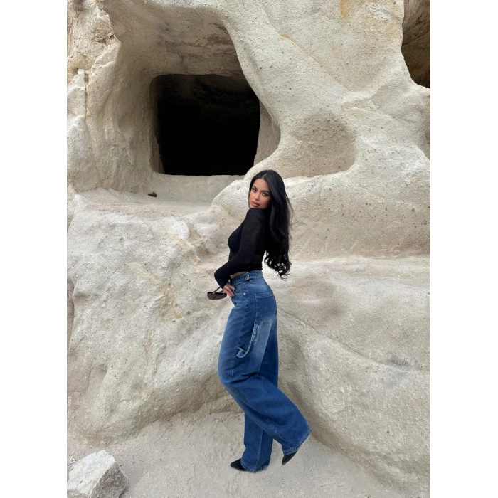 Mavi Wide Leg Denim Pantolon