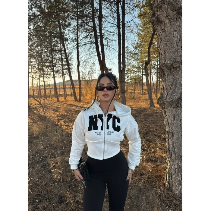 Beyaz Nyc Korseli Sweat