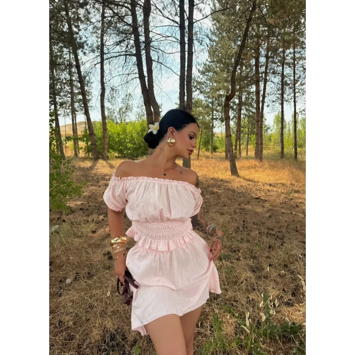 Pudra Madonna Etekli İkili Takım