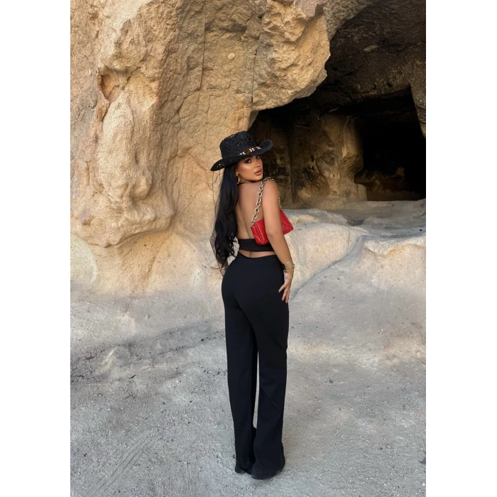 Siyah Basic Kaşkorse Pantolon