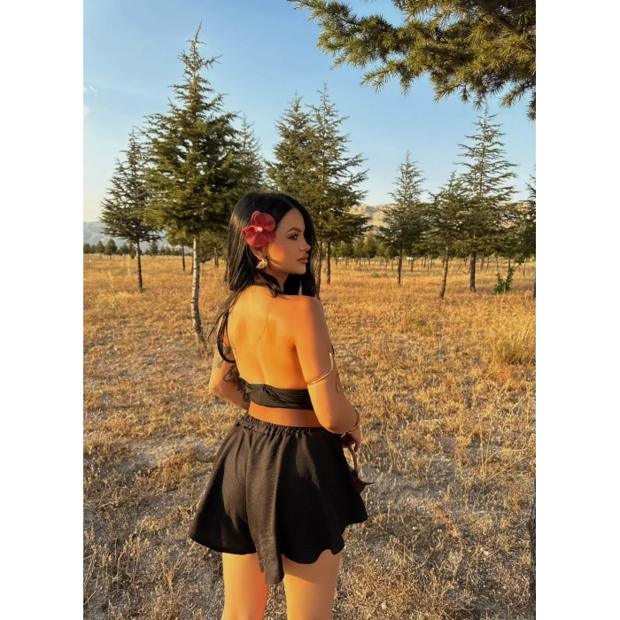 Siyah Boyundan Geçmeli Mikron Crop