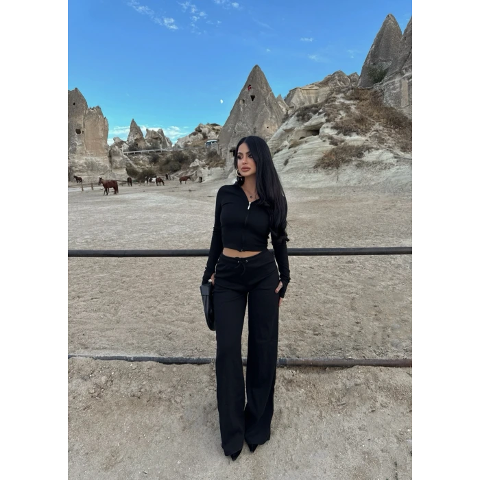 Siyah Fermuarlı Kaşkorse Takım