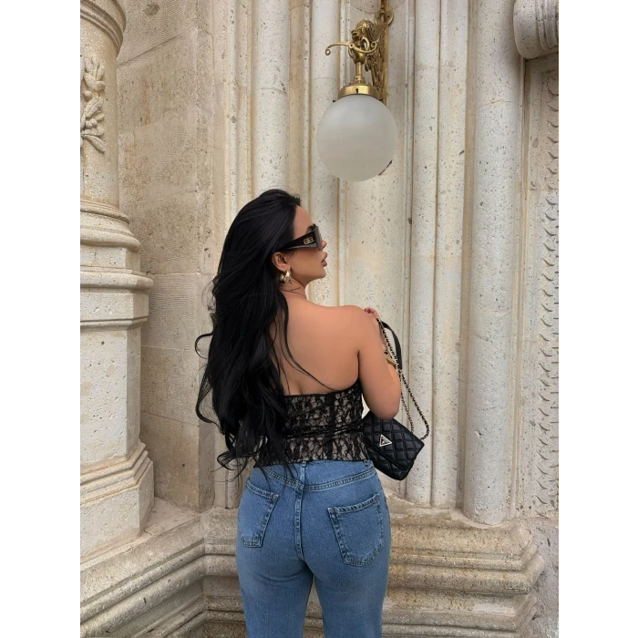 Siyah Slay Lace Korse