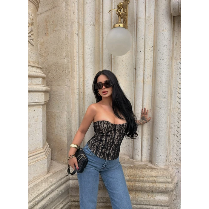 Siyah Slay Lace Korse